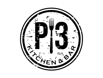 P3 Kitchen & Bar logo design by cintoko