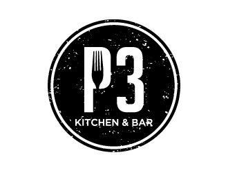 P3 Kitchen & Bar logo design by labo