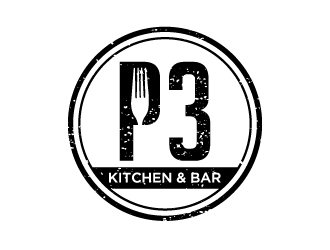 P3 Kitchen & Bar logo design by labo