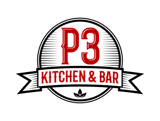 P3 Kitchen & Bar logo design by done