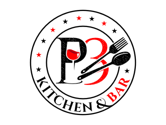 P3 Kitchen & Bar logo design by rgb1
