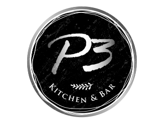 P3 Kitchen & Bar logo design by BeDesign