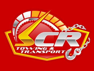 SCR Towing & Transport logo design by SDLOGO