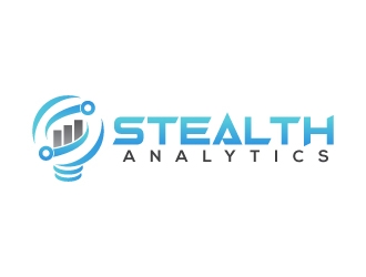Stealth Analytics logo design by uttam