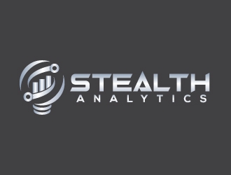 Stealth Analytics logo design by uttam