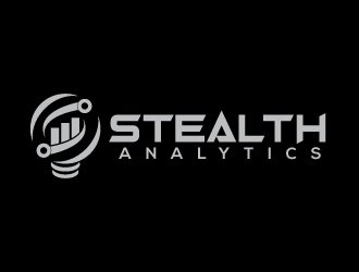 Stealth Analytics logo design by uttam