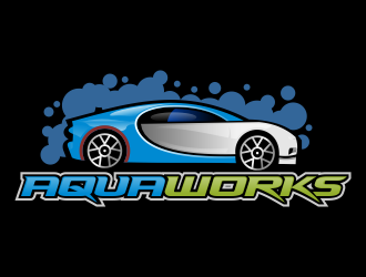Aqua Works logo design by AisRafa
