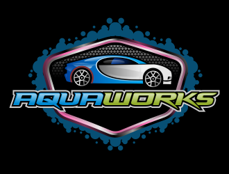 Aqua Works logo design by AisRafa