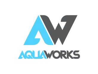 Aqua Works logo design by Chupacabra
