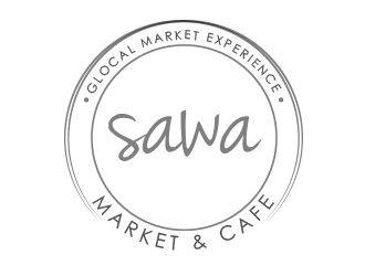 Sawa Market & Cafe  logo design by BeDesign