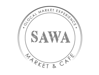 Sawa Market & Cafe  logo design by BeDesign