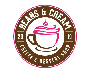 Beans & Cream logo design by jaize