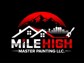 Mile High Master Painting LLC.  logo design by jaize