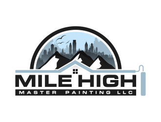 Mile High Master Painting LLC.  logo design by pakderisher