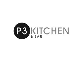 P3 Kitchen & Bar logo design by bricton