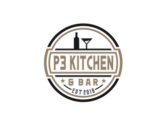 P3 Kitchen & Bar logo design by bricton