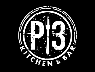 P3 Kitchen & Bar logo design by cintoko