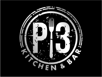 P3 Kitchen & Bar logo design by cintoko