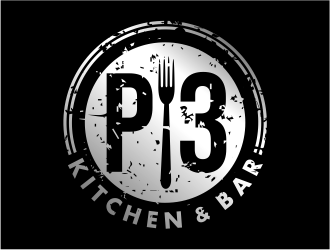 P3 Kitchen & Bar logo design by cintoko