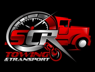 SCR Towing & Transport logo design by Suvendu
