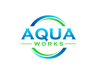 Aqua Works logo design by ubai popi