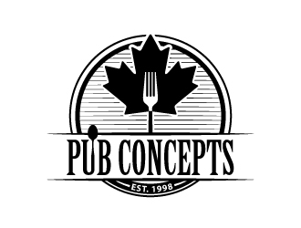 Pub Concepts logo design by uttam