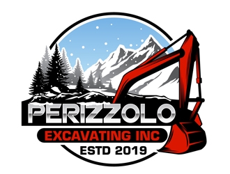 Perizzolo Excavating Inc. logo design by DreamLogoDesign