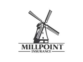 Millpoint Insurance logo design by Krafty