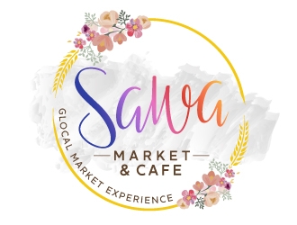 Sawa Market & Cafe  logo design by REDCROW