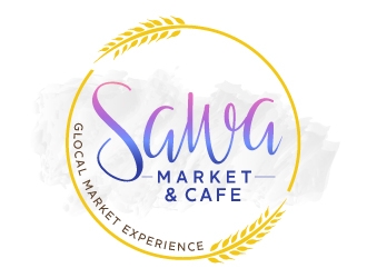 Sawa Market & Cafe  logo design by REDCROW