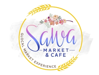 Sawa Market & Cafe  logo design by REDCROW