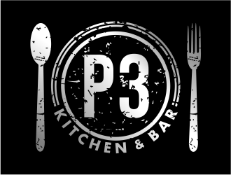 P3 Kitchen & Bar logo design by cintoko