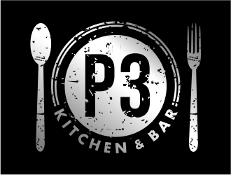 P3 Kitchen & Bar logo design by cintoko