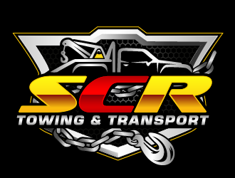 SCR Towing & Transport logo design by THOR_