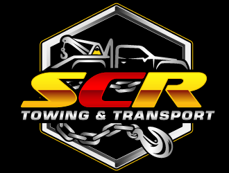 SCR Towing & Transport logo design by THOR_