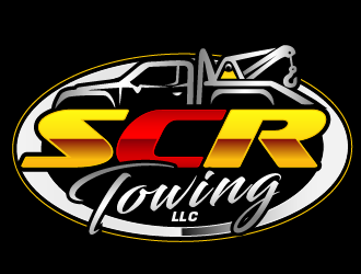 SCR Towing & Transport logo design by THOR_