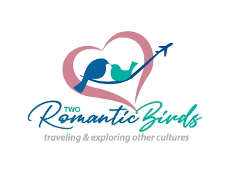Two Romantic Birds logo design by jaize
