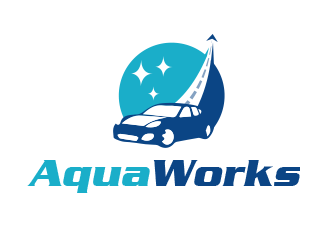 Aqua Works logo design by BeDesign
