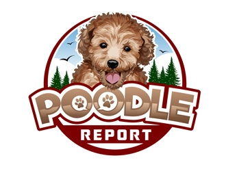 Poodle Report logo design by DreamLogoDesign