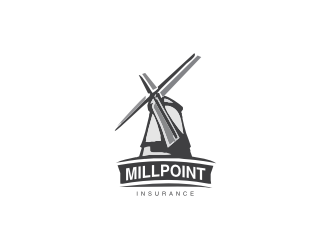 Millpoint Insurance logo design by R-art