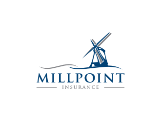 Millpoint Insurance logo design by Barkah
