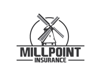 Millpoint Insurance logo design by Krafty