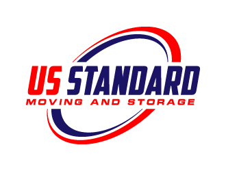 US Standard moving and storage logo design by denfransko