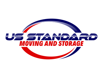 US Standard moving and storage logo design by giphone