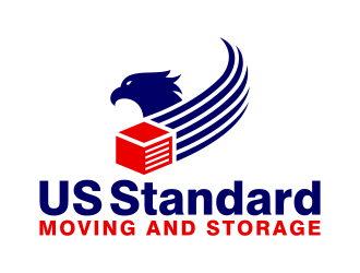 US Standard moving and storage logo design by FriZign