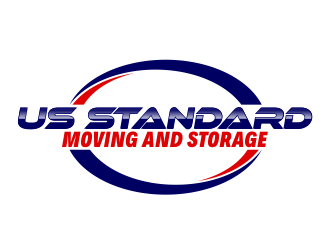 US Standard moving and storage logo design by giphone