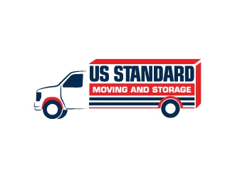 US Standard moving and storage logo design by zakdesign700