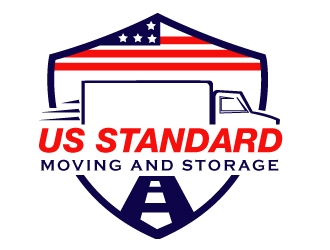 US Standard moving and storage logo design by PMG