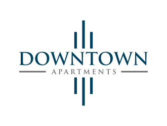 DownTown Apartments logo design by p0peye