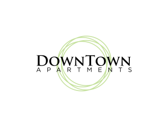 DownTown Apartments logo design by RIANW